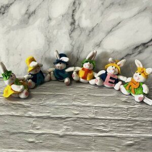 Easter Bunny Plush Garland Spring
